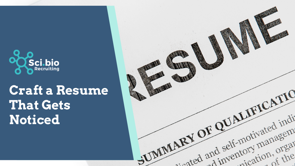 Close up of a resume