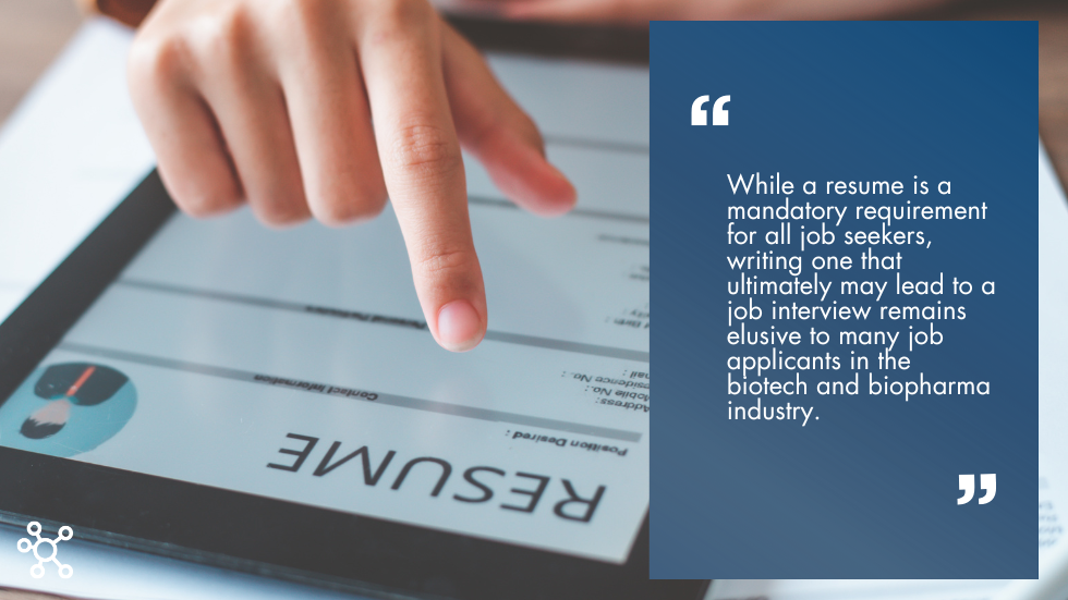 Person using an ipad to review and edit a resume