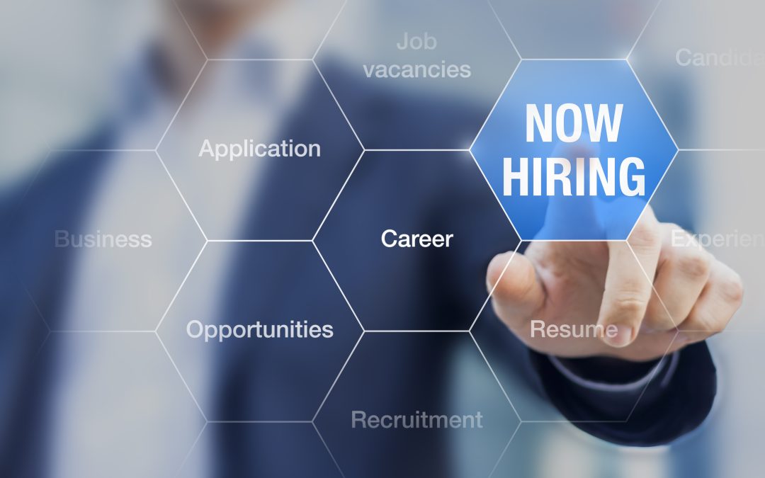 Now Hiring recruiter graphic