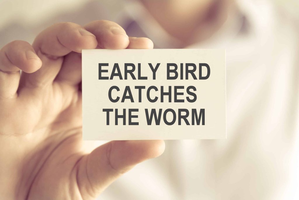 EARLY BIRD CATCHES THE WORM