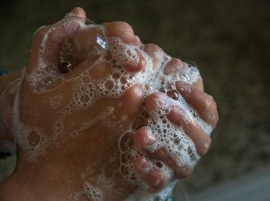 hand washing to prevent sickness