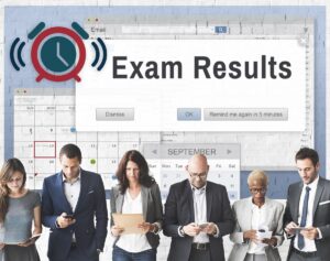 exam results graphic